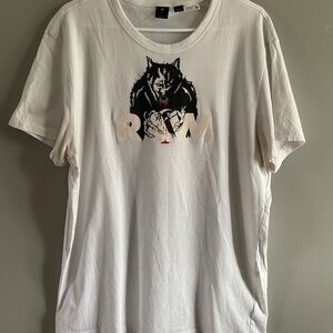 RAW G-Star White Graphic T-Shirt